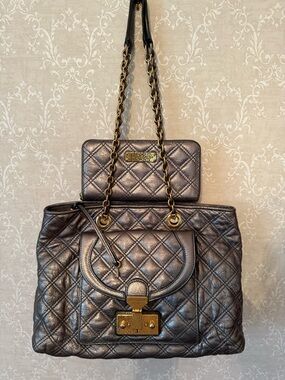 Marc Jacob’s Quilted Astor Shoulder Bag AND Coordinating Wallet
